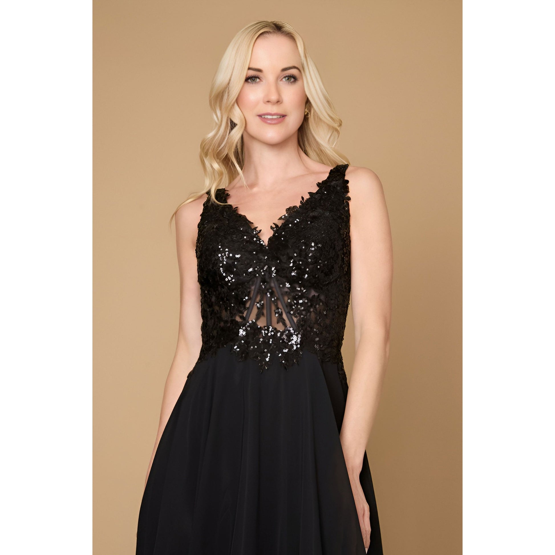 Long Thick Strap Formal Dress