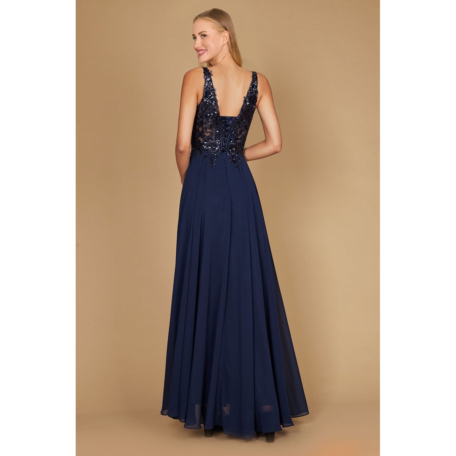 Long Thick Strap Formal Dress