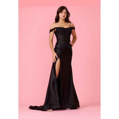 Long Corset Mermaid Prom Dress