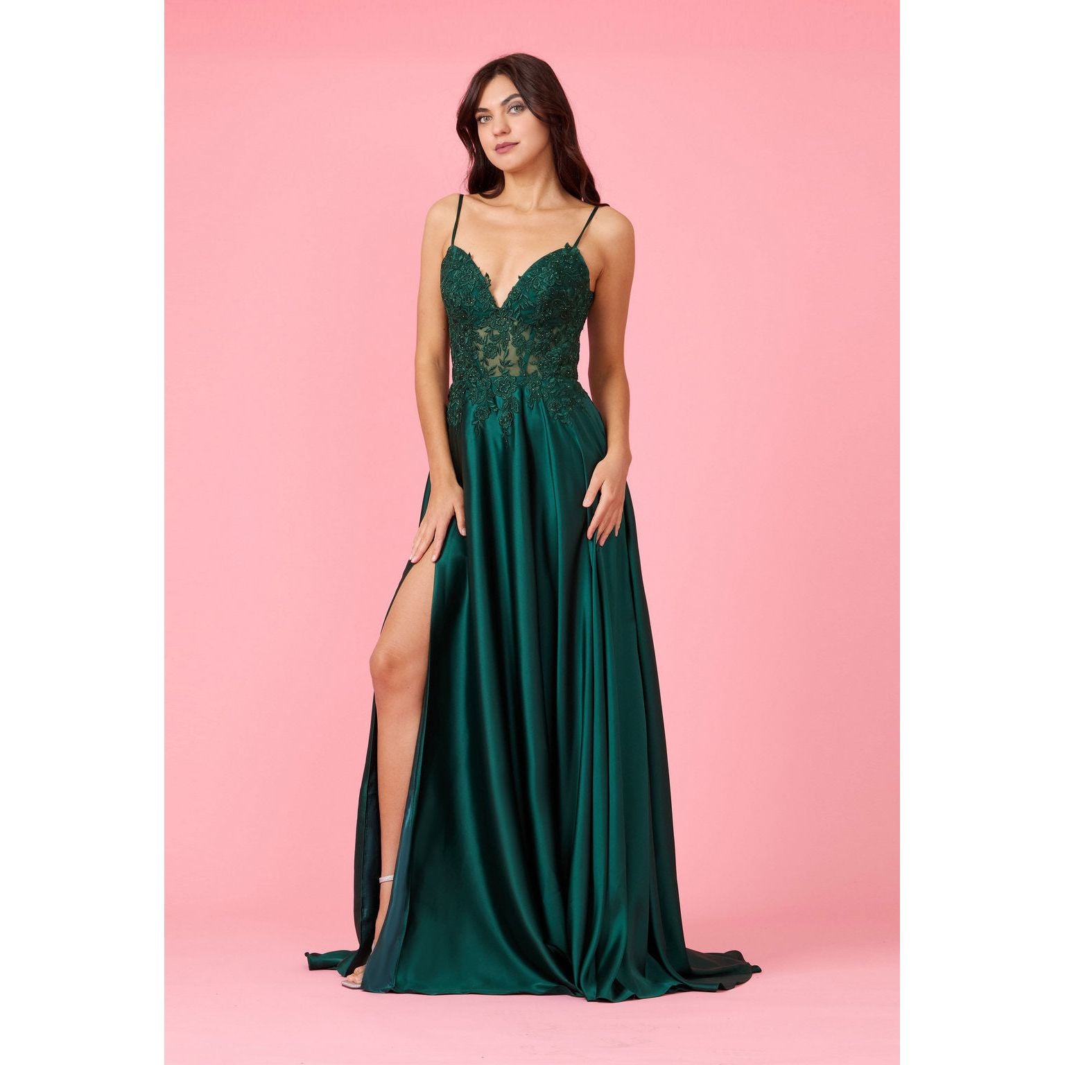 Lace Chiffon Formal Evening Dress