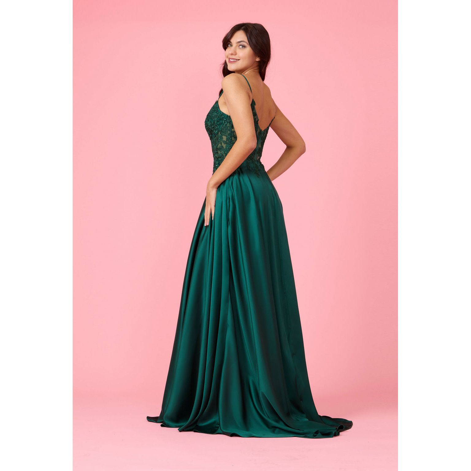 Lace Chiffon Formal Evening Dress