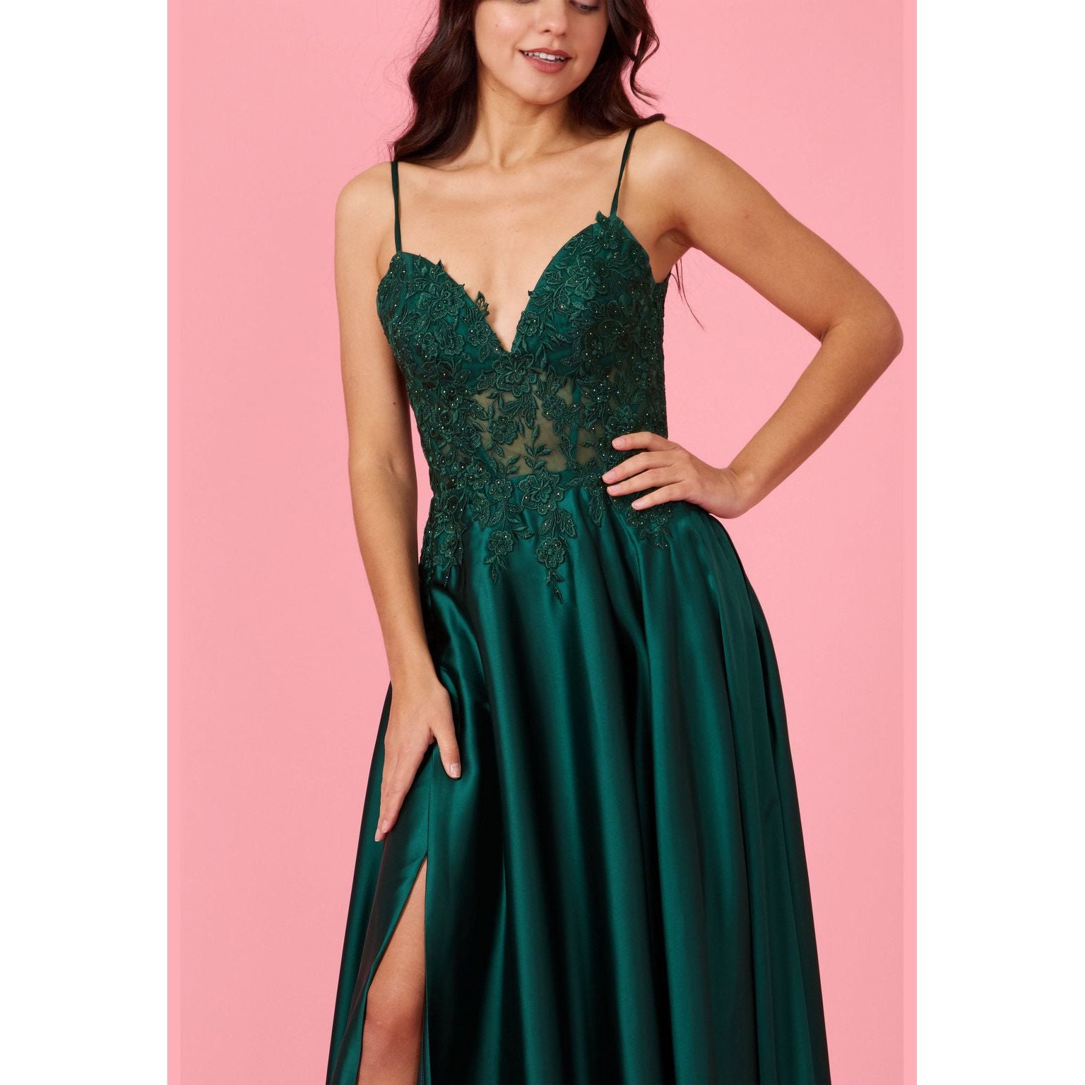 Lace Chiffon Formal Evening Dress