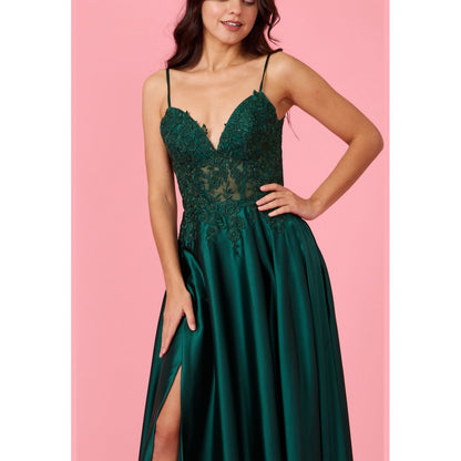 Lace Chiffon Formal Evening Dress