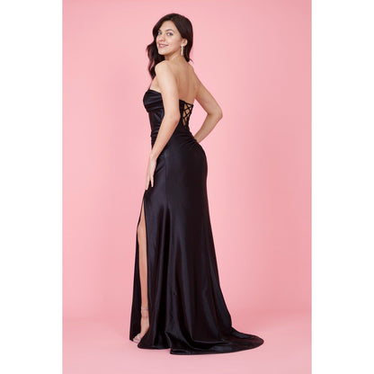 Strapless Corset Fitted Gown