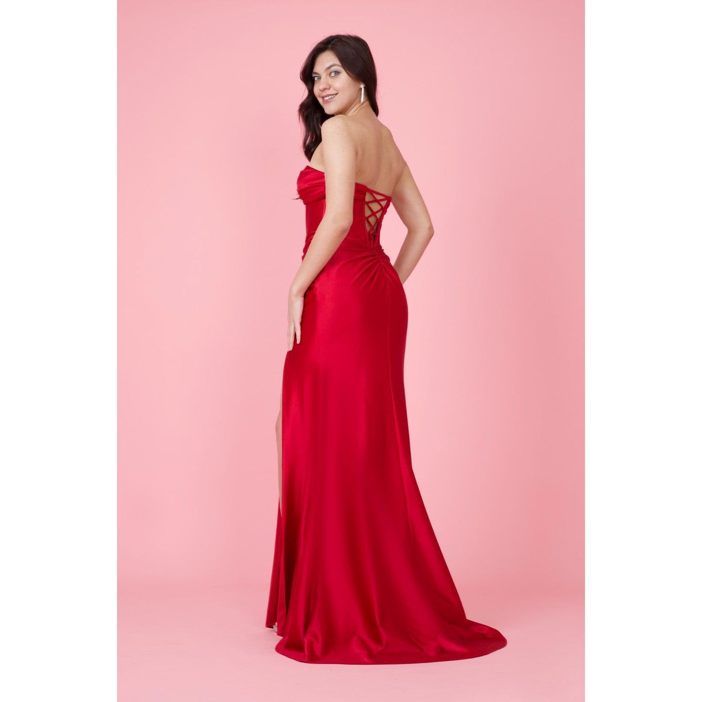 Strapless Corset Fitted Gown