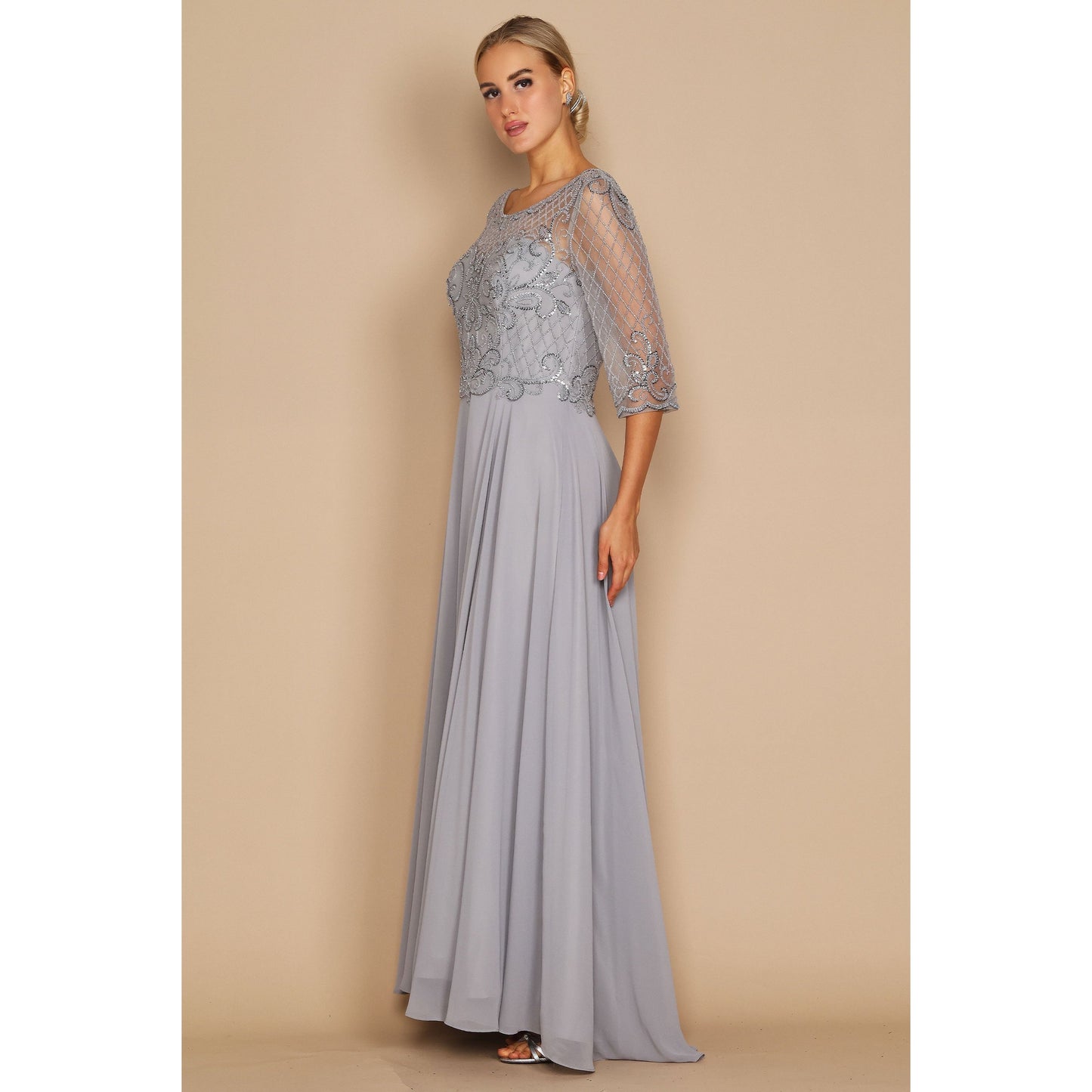 Long Sleeve Mother Bride Dress
