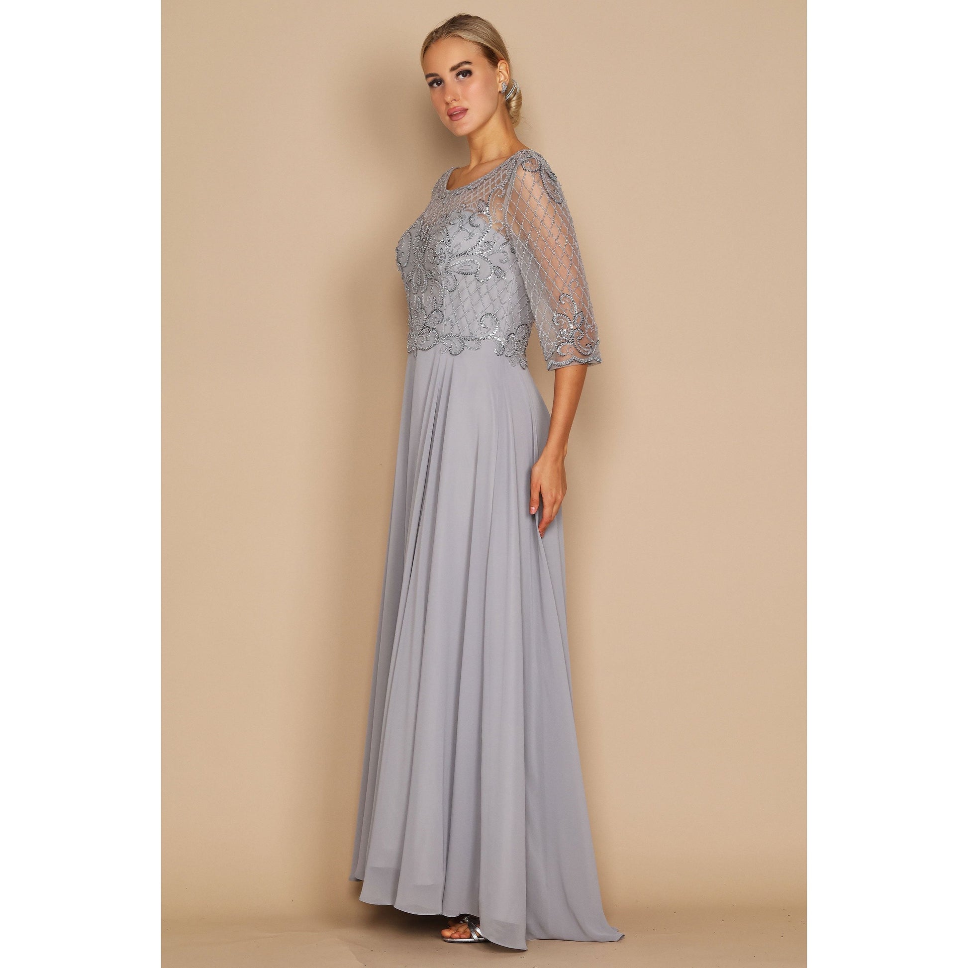 Long Sleeve Mother Bride Dress