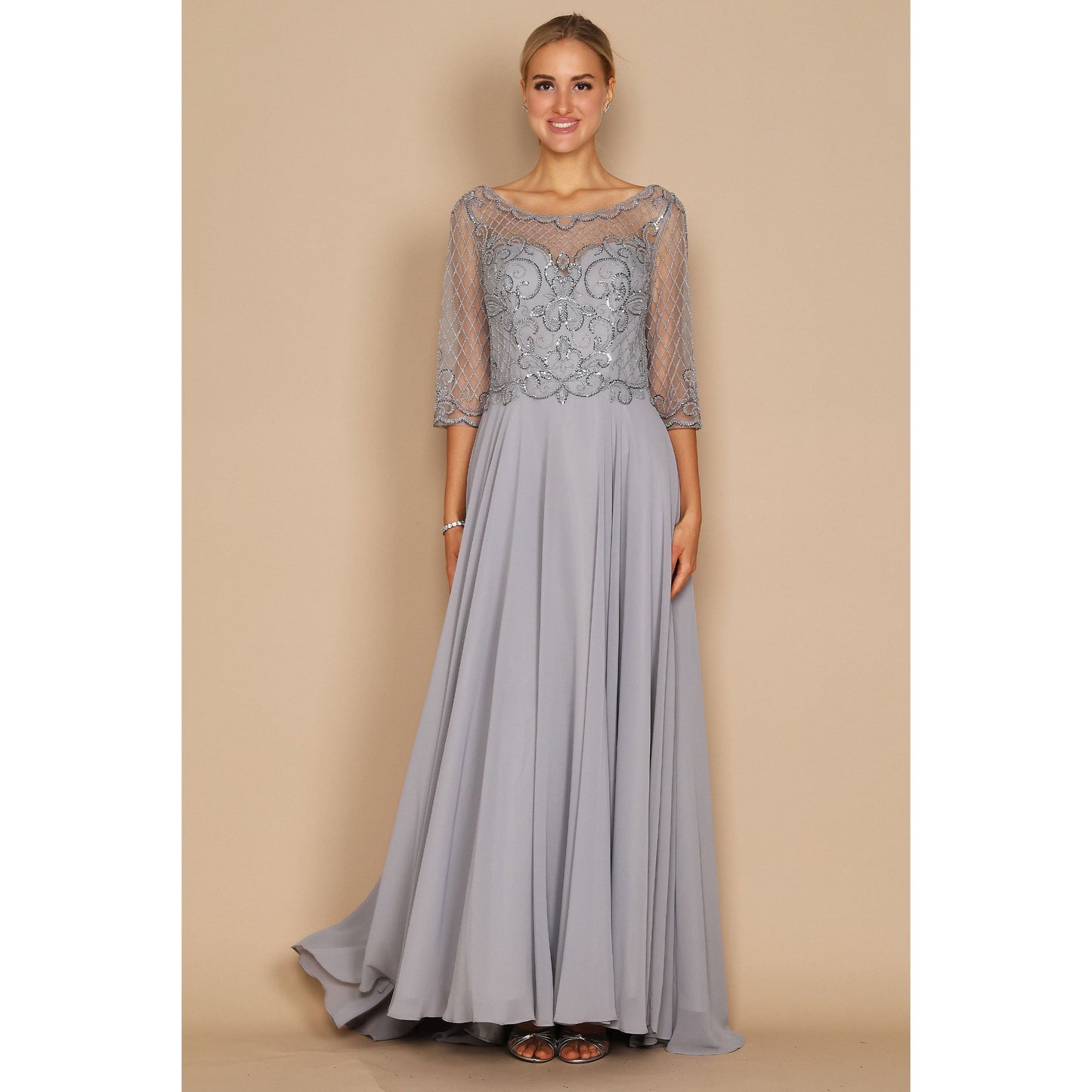 Long Sleeve Mother Bride Dress