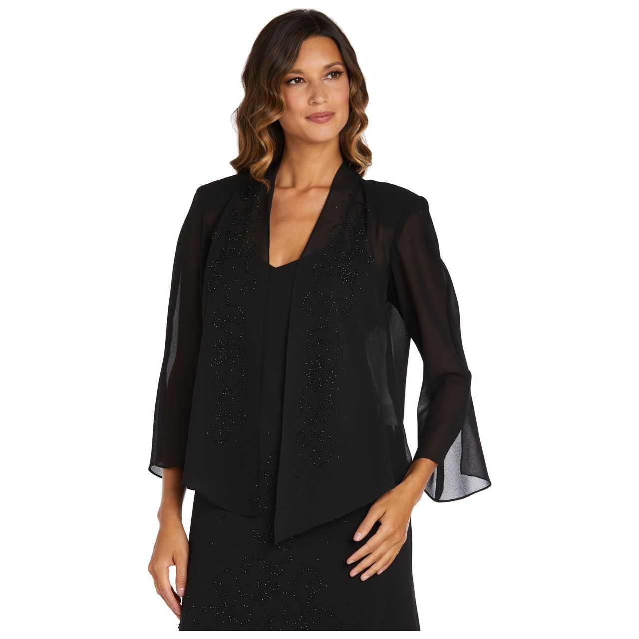R & M Richards Long Formal Jacket Dress