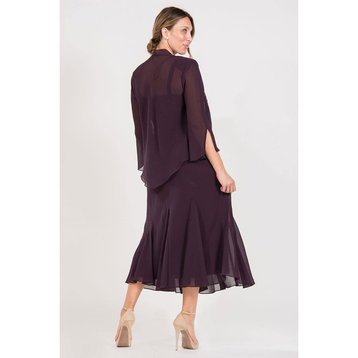 R & M Richards Long Formal Jacket Dress