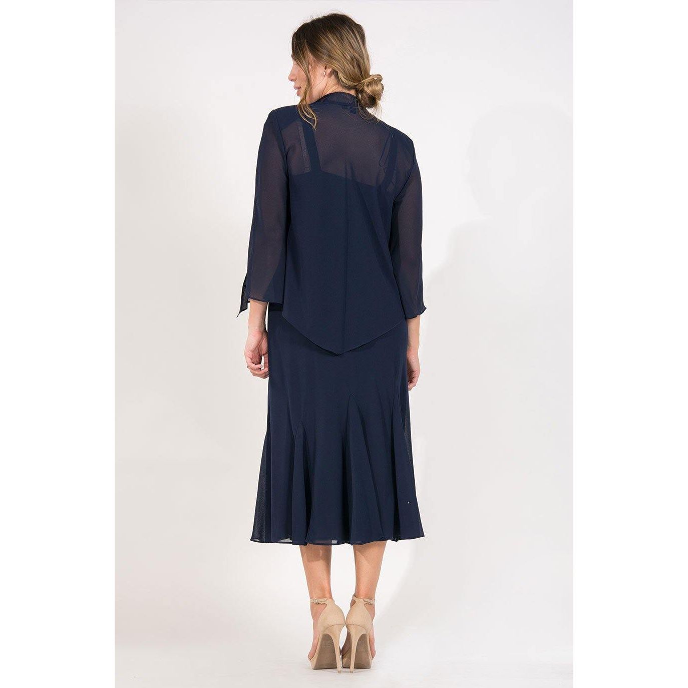 R & M Richards Long Formal Jacket Dress