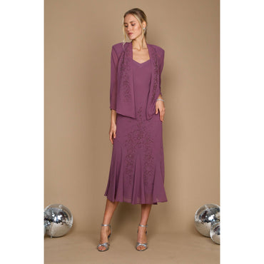 Elegant Plus Size Long Mother of Bride Dress - R&M Richards