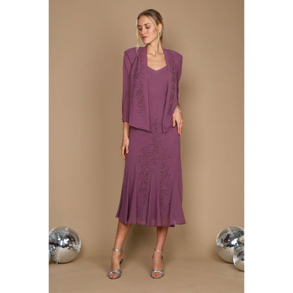 Elegant Plus Size Long Mother of Bride Dress - R&M Richards