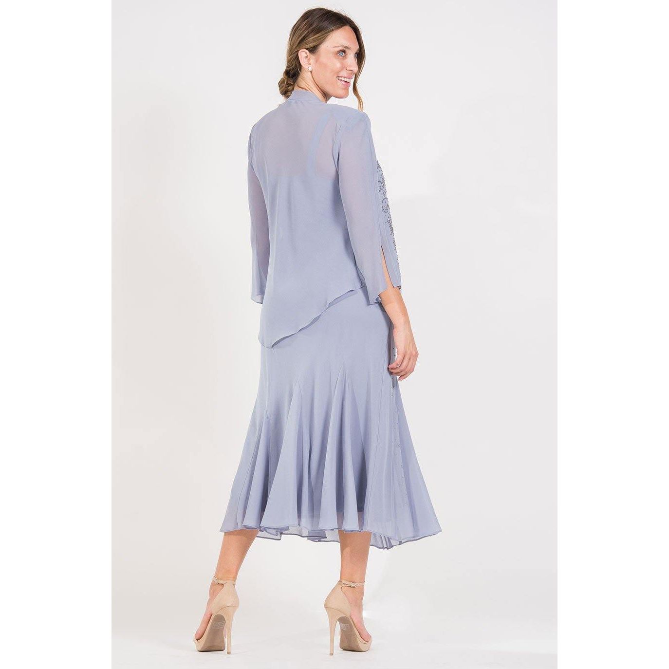 R & M Richards Long Formal Jacket Dress