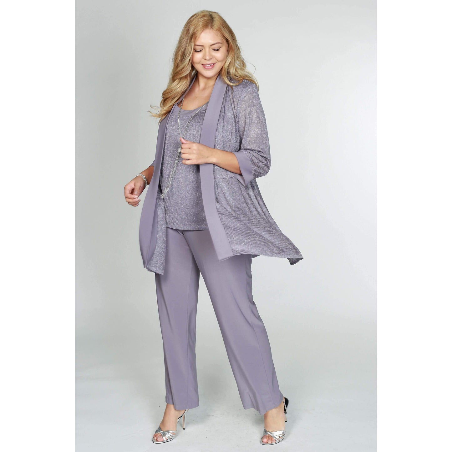 R&M Richards Metallic Pantsuit