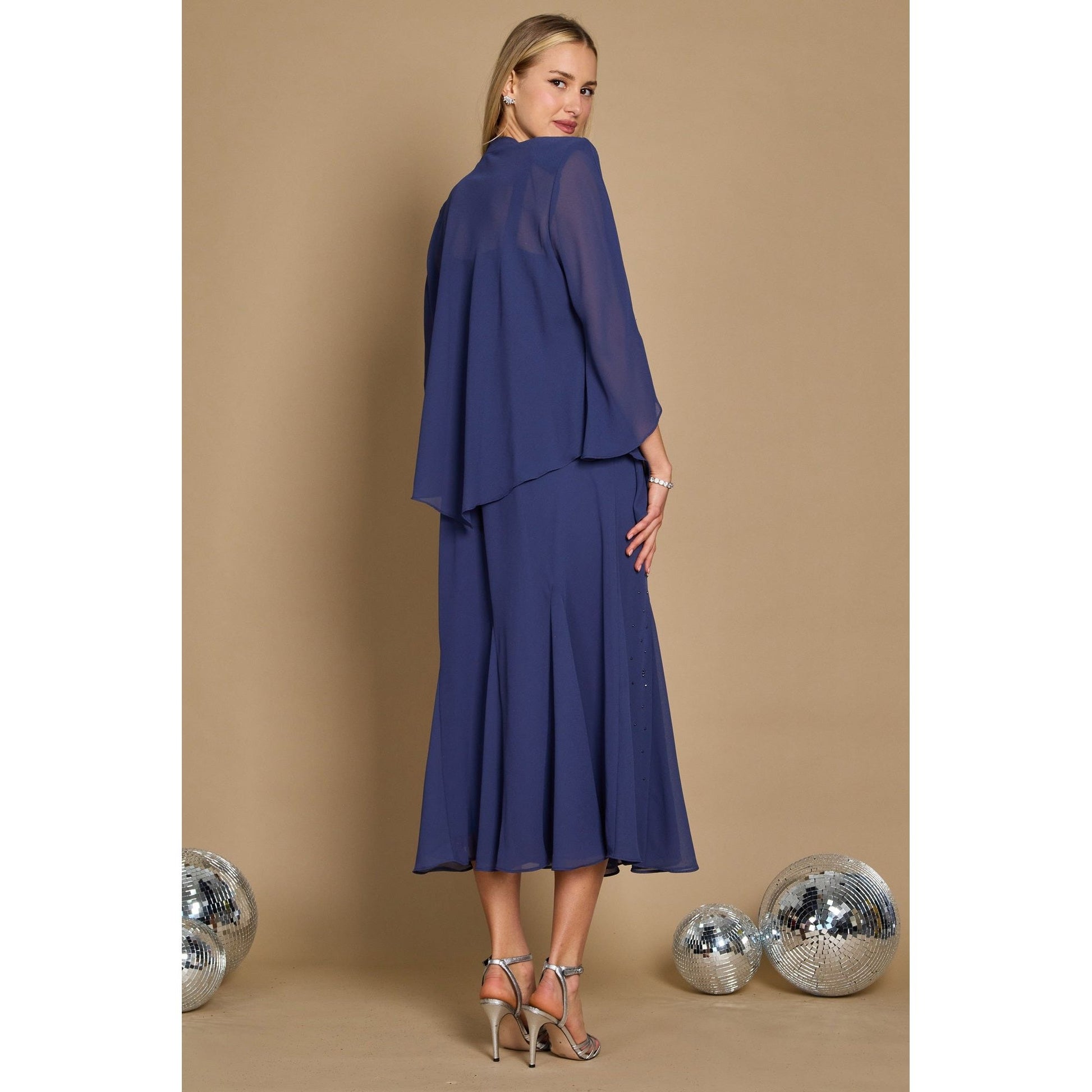 Elegant Plus Size Long Mother of Bride Dress - R&M Richards