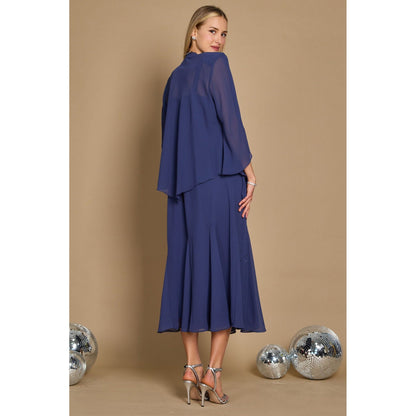 Elegant Plus Size Long Mother of Bride Dress - R&M Richards