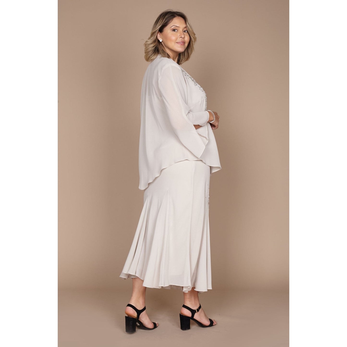 R & M Richards Long Formal Jacket Dress