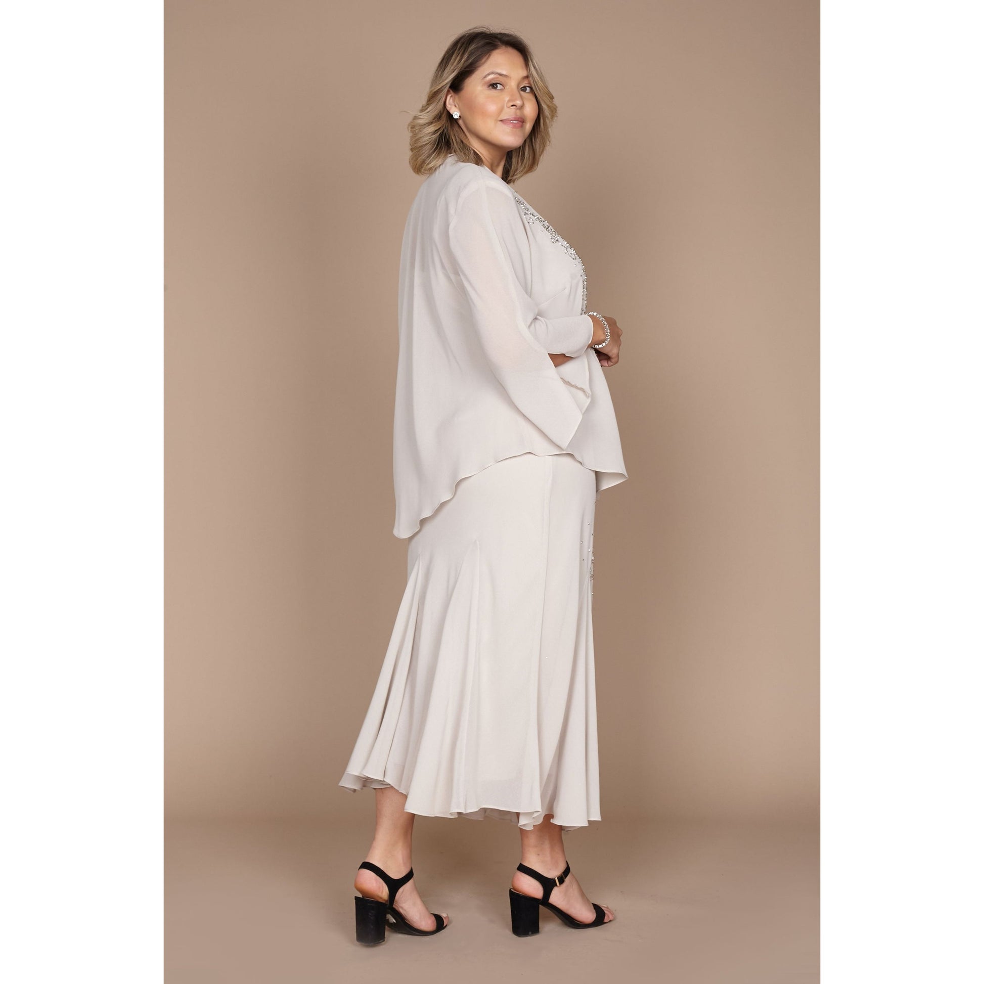 R & M Richards Long Formal Jacket Dress