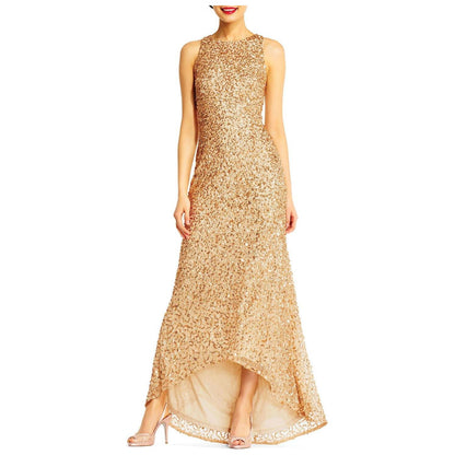 Adrianna Papell Crew Long Prom Dress
