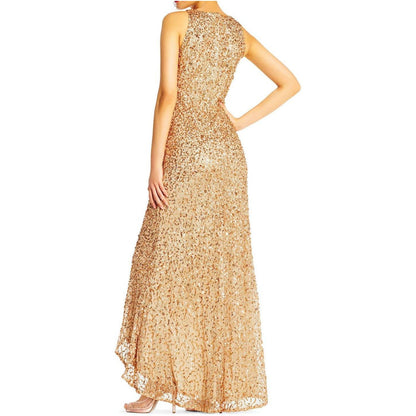 Adrianna Papell Crew Long Prom Dress