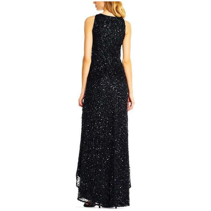 Adrianna Papell Crew Long Prom Dress