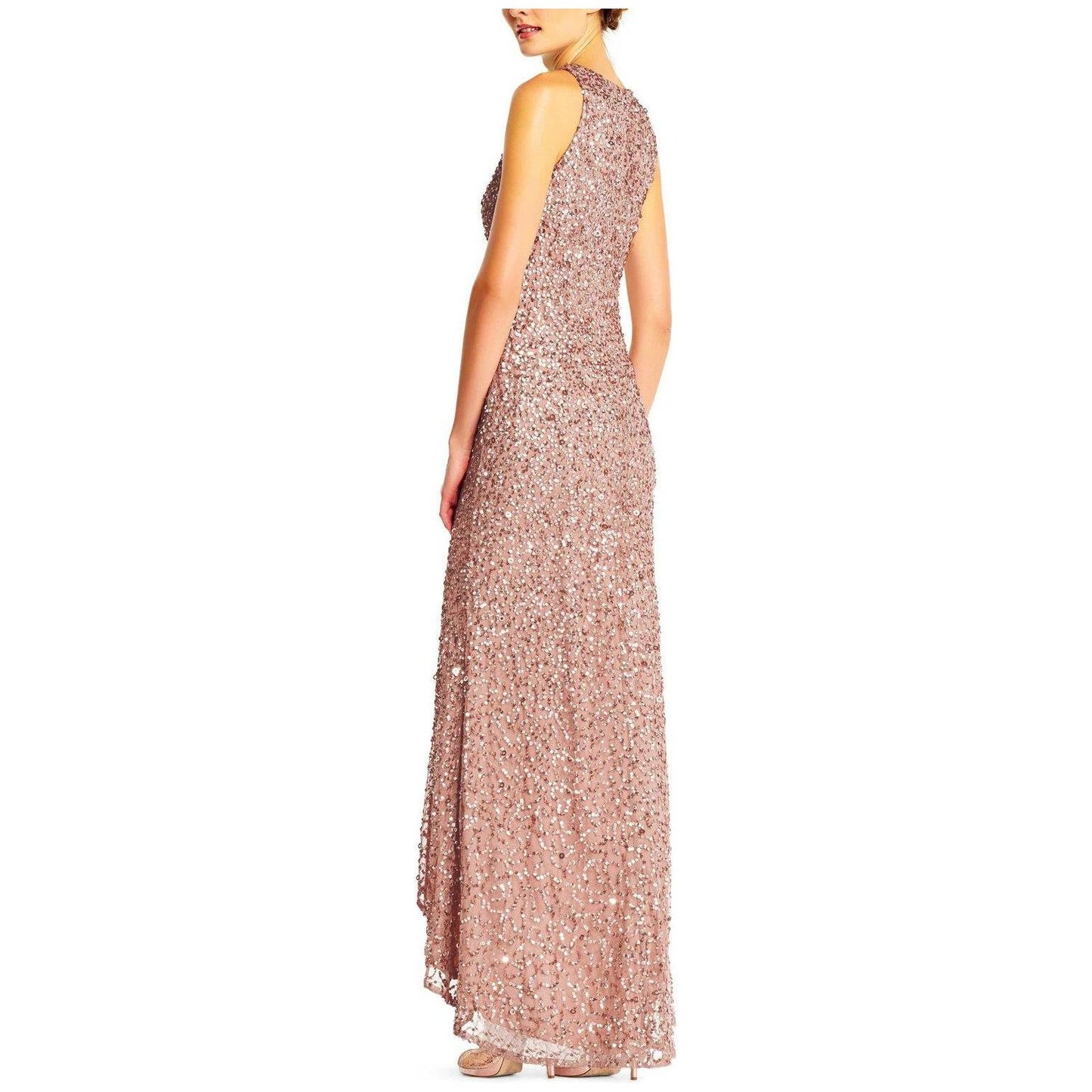 Adrianna Papell Crew Long Prom Dress