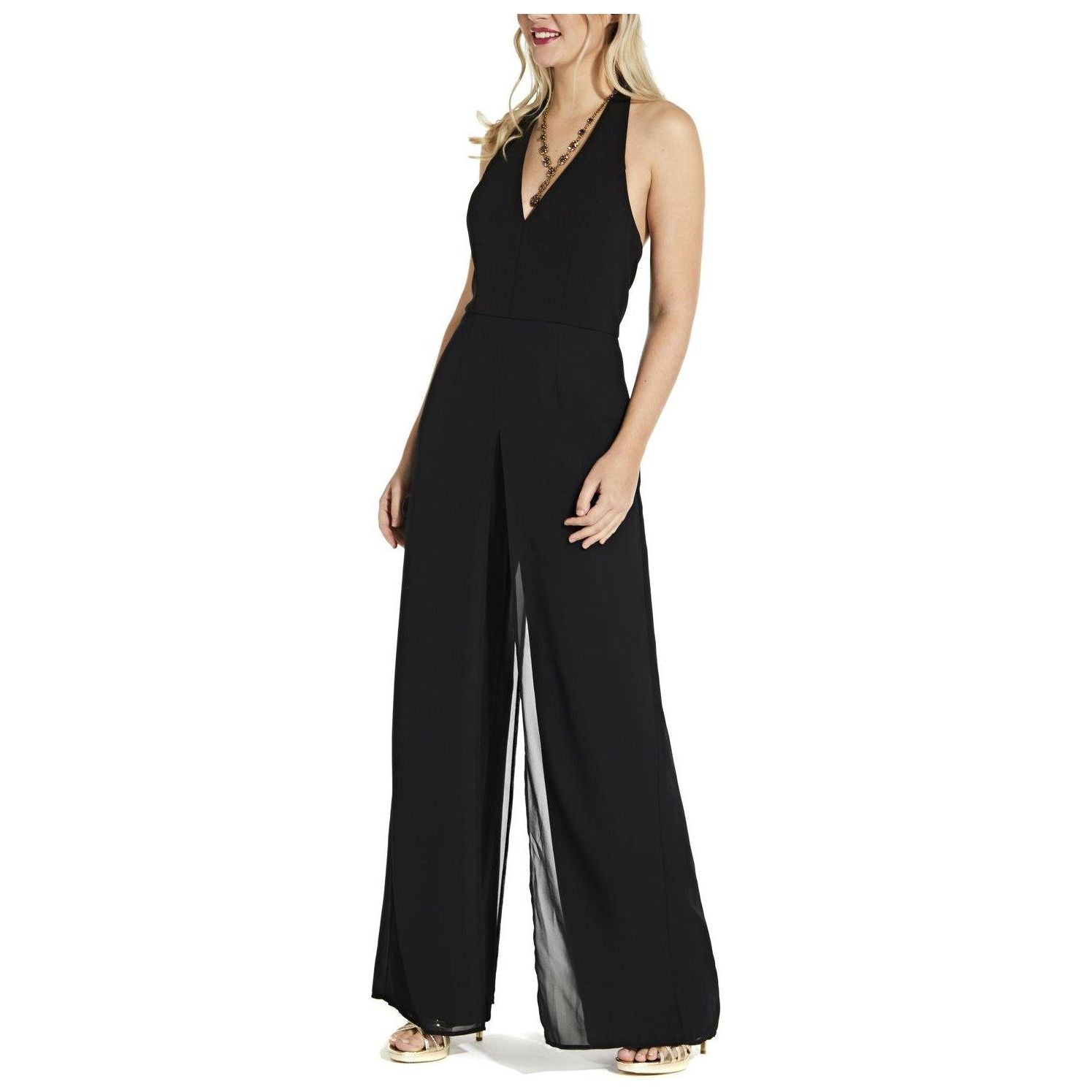 Adrianna Papell Formal Chiffon Jumpsuit