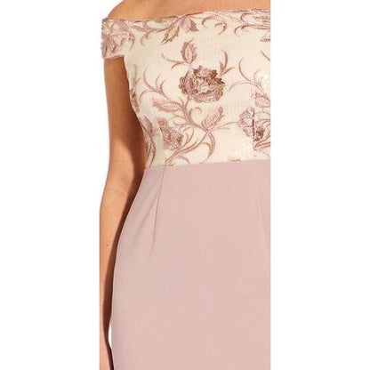 Adrianna Papell Floral Prom Dress