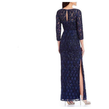 Long Lace Formal Evening Dress