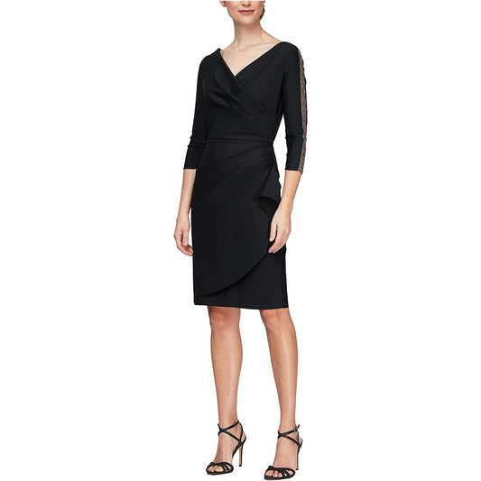 Black Long Sleeve Cocktail Dress