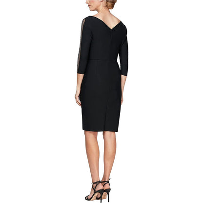 Black Long Sleeve Cocktail Dress