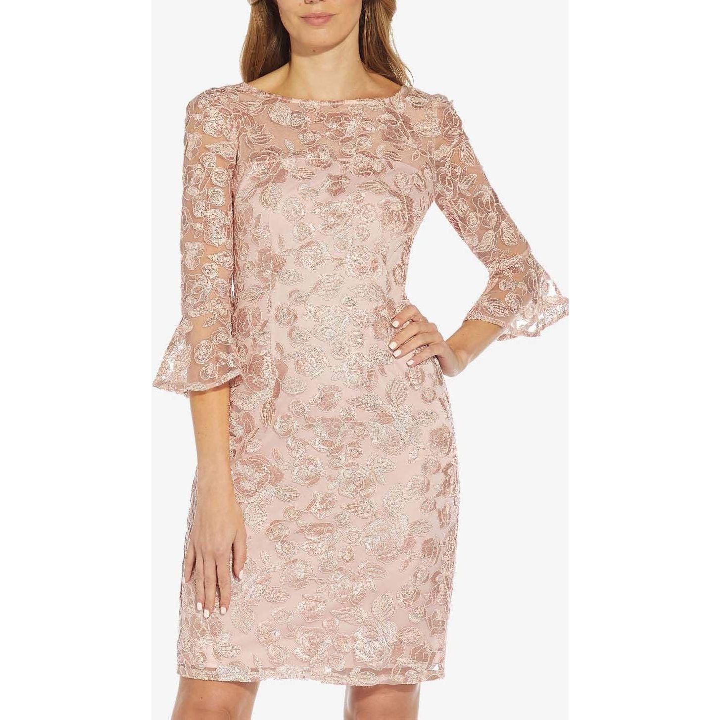Adrianna Papell Embroidered Dress