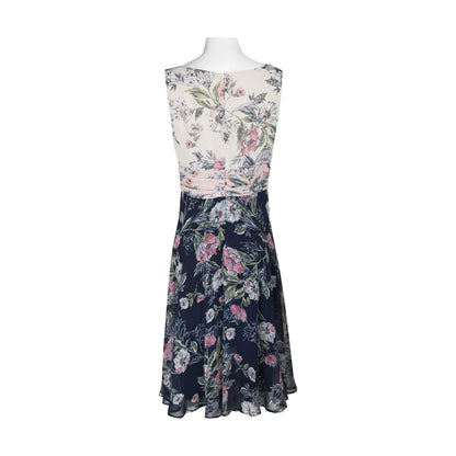 Floral Chiffon Short Dress