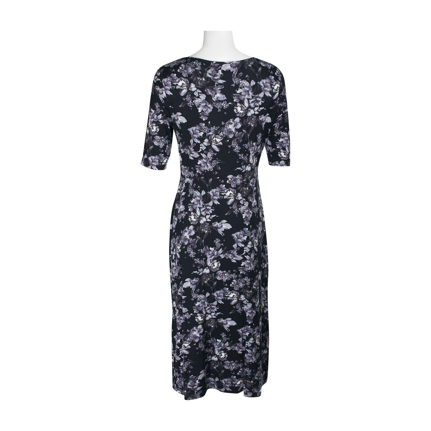 Floral Short Sleeve Cocktail Dress