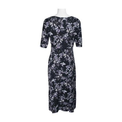 Floral Short Sleeve Cocktail Dress