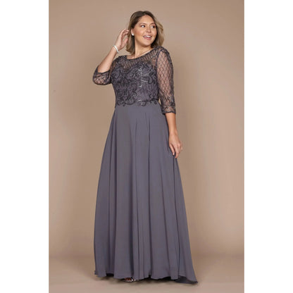 Long Sleeve Mother Bride Dress