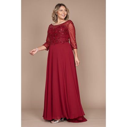 Long Sleeve Mother Bride Dress
