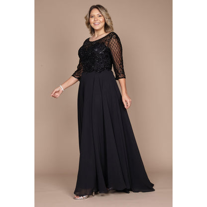Long Sleeve Mother Bride Dress
