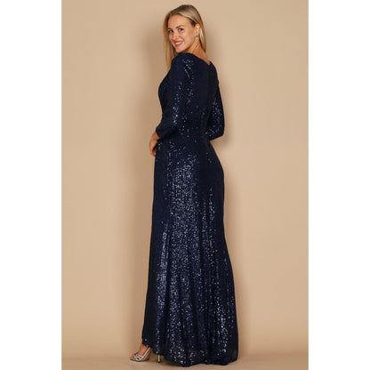Sequin Long Sleeve Dress