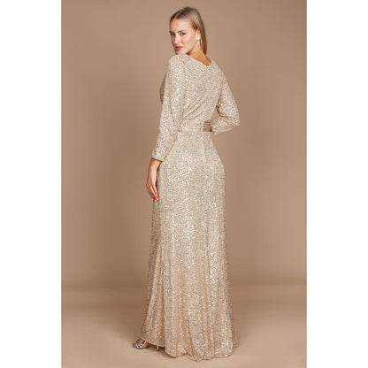 Sequin Long Sleeve Dress