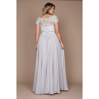 Silver Formal Evening Dress