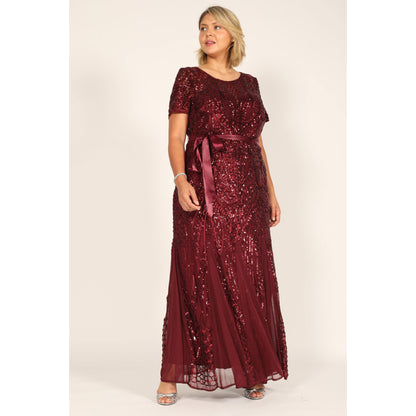 R&M Richards Long Plus Size Evening Dress 1875W