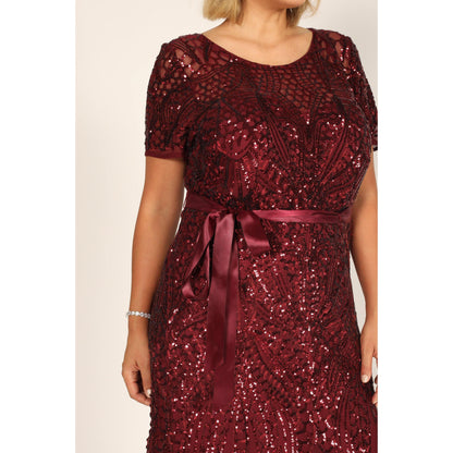 R&M Richards Long Plus Size Evening Dress 1875W