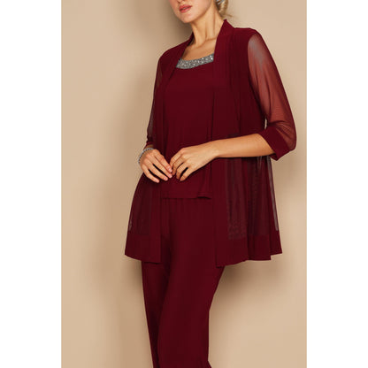R&M Richards Plus Size Formal Pants Suit