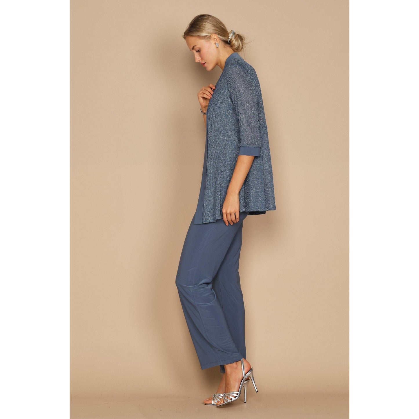 R&M Richards Metallic Pantsuit