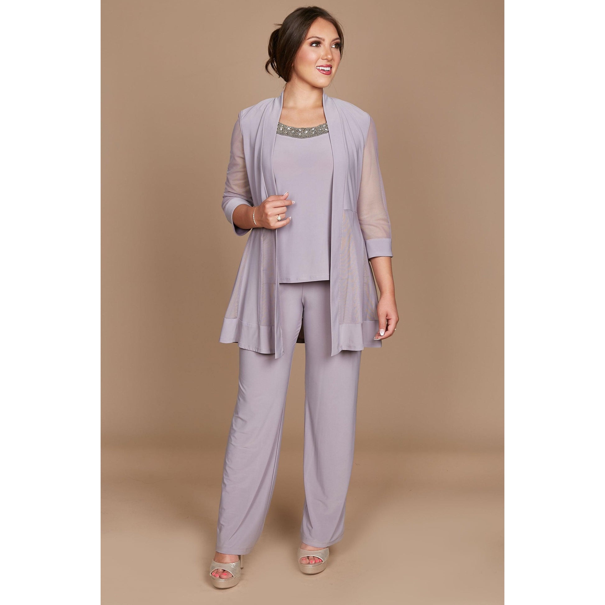 R&M Richards Plus Size Formal Pants Suit