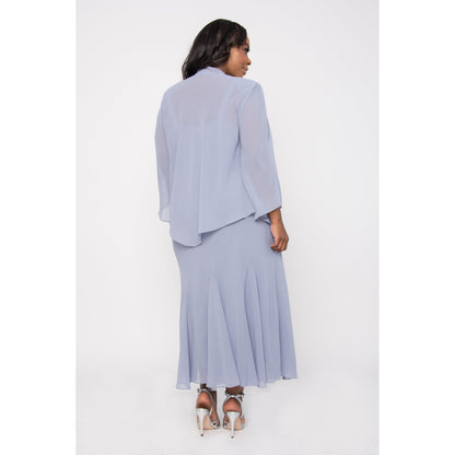 Elegant Plus Size Long Mother of Bride Dress - R&M Richards