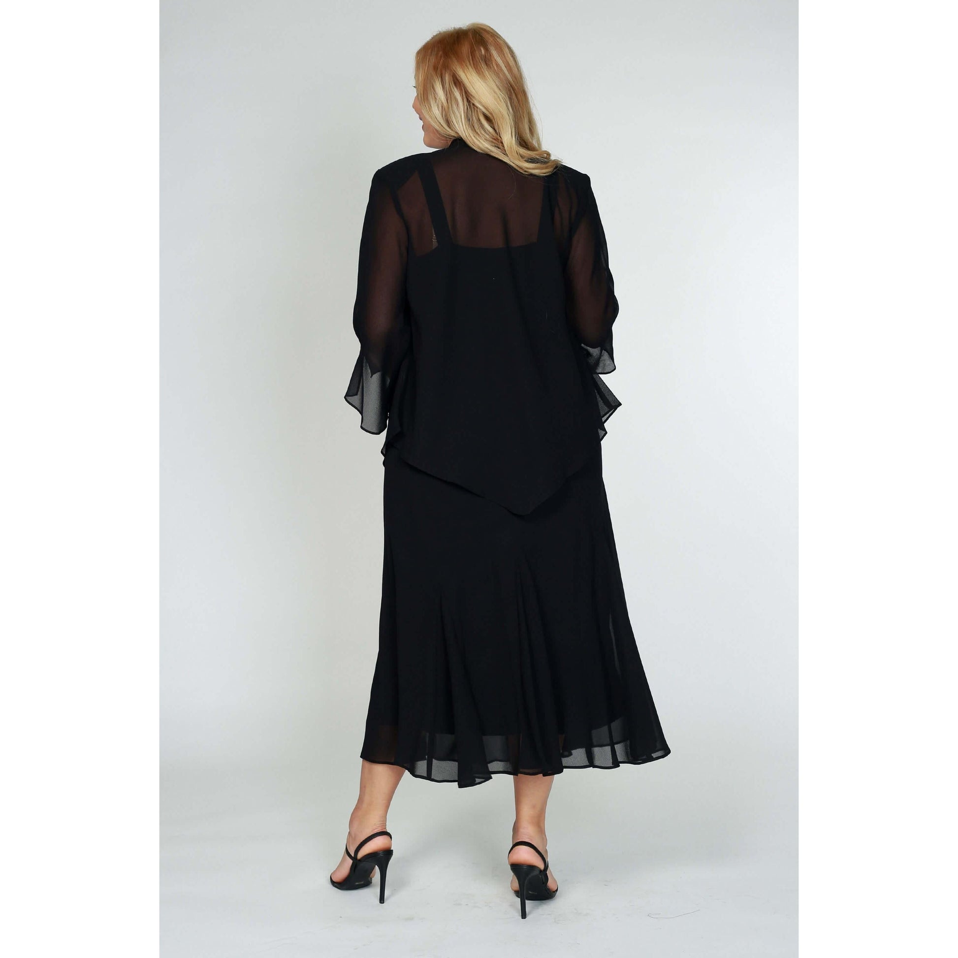 Elegant Plus Size Long Mother of Bride Dress - R&M Richards