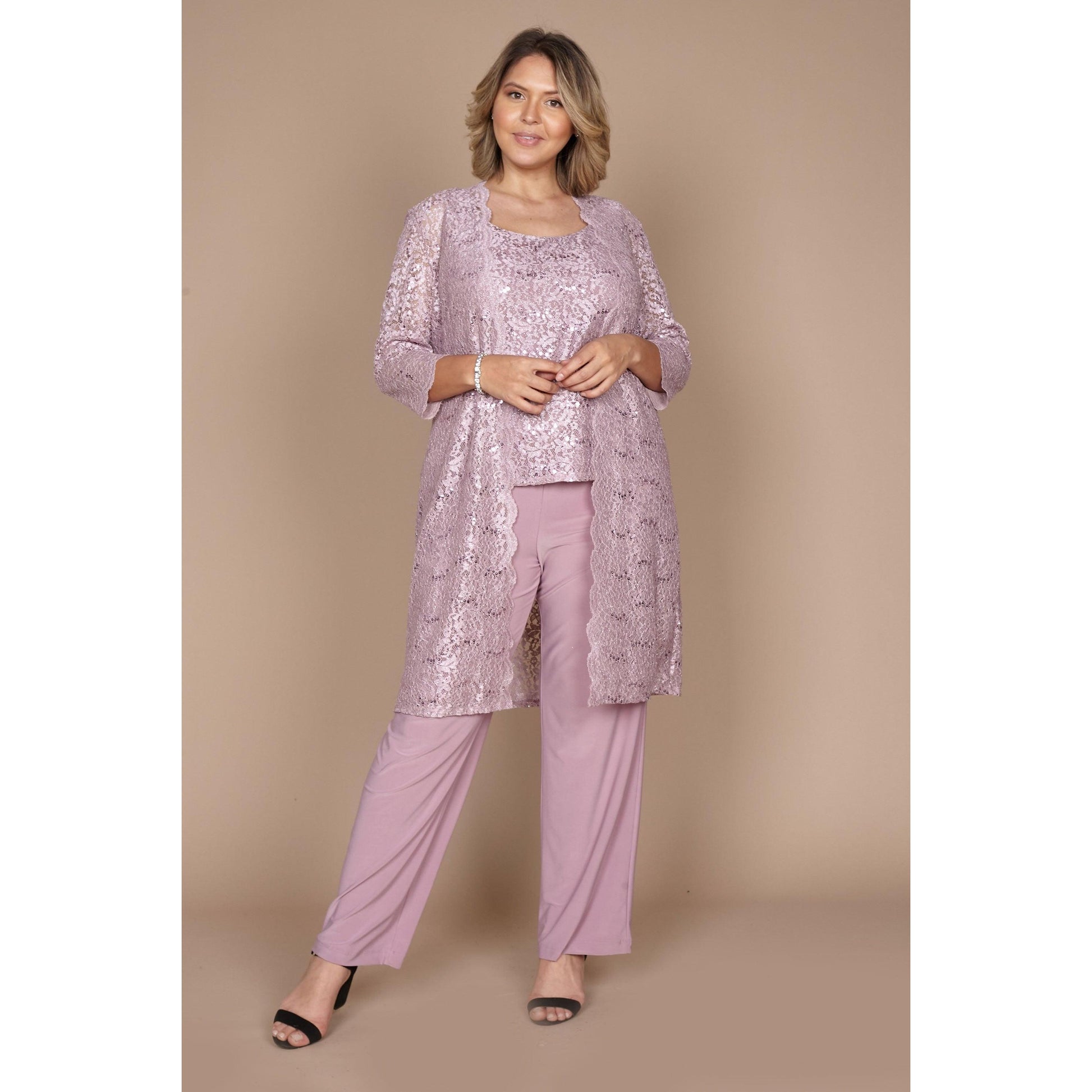 R&M Richards Plus Size Mother of Bride Pant Suit